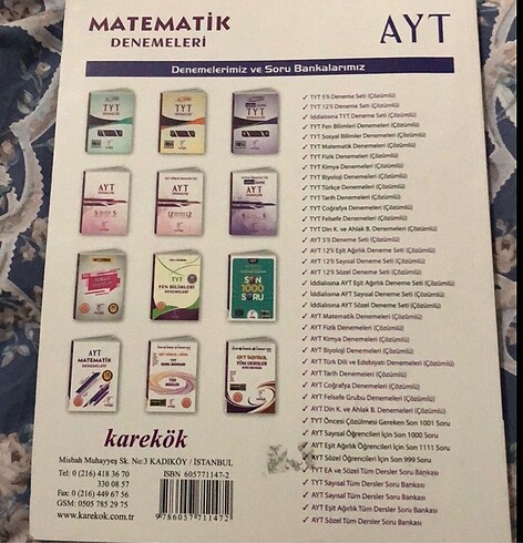  Ayt matematik denemeleri