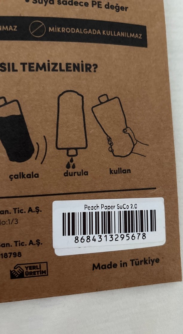 Peach Paper SuCo 2.0 600 ml su matarası - Görsel 4