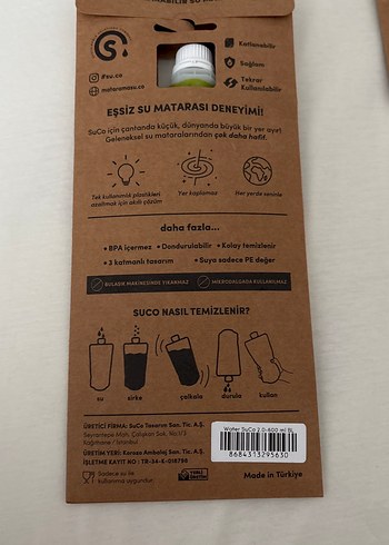 SuCo 2.0 600 ml Su matarası - Görsel 5