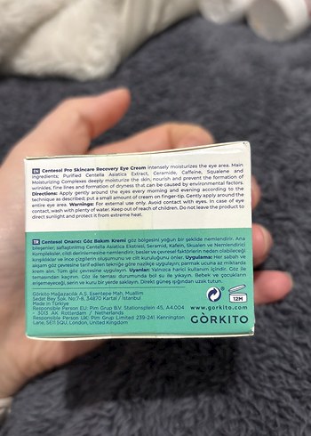 Centesol Recovery Onarıcı Göz Kremi 15 ml - Görsel 4
