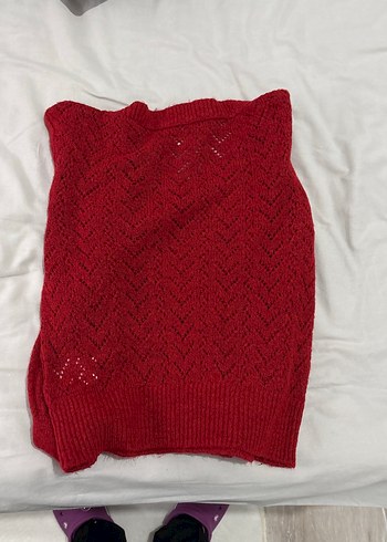 Lcw kadın kırmızı kazak - Görsel 5