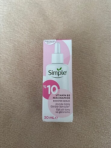 Simple yüz serumu
