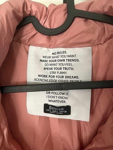 s Beden Bershka ince mevsimlik crop şişme mont