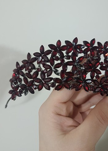 Bordo gelin tacı - Görsel 2