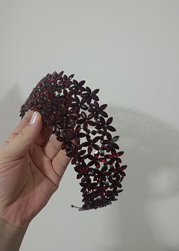 Bordo gelin tacı - Görsel 3