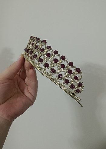 Bordo Kadın Taç - Görsel 3