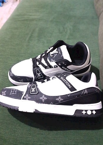 Louis Vuitton Siyah Beyaz Erkek Spor Ayakkabı - Görsel 2