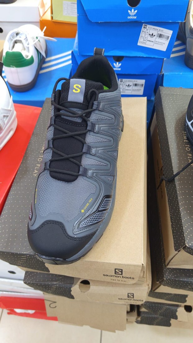 Gri Erkek Spor Outdoor Ayakkabı Velcro - Görsel 4