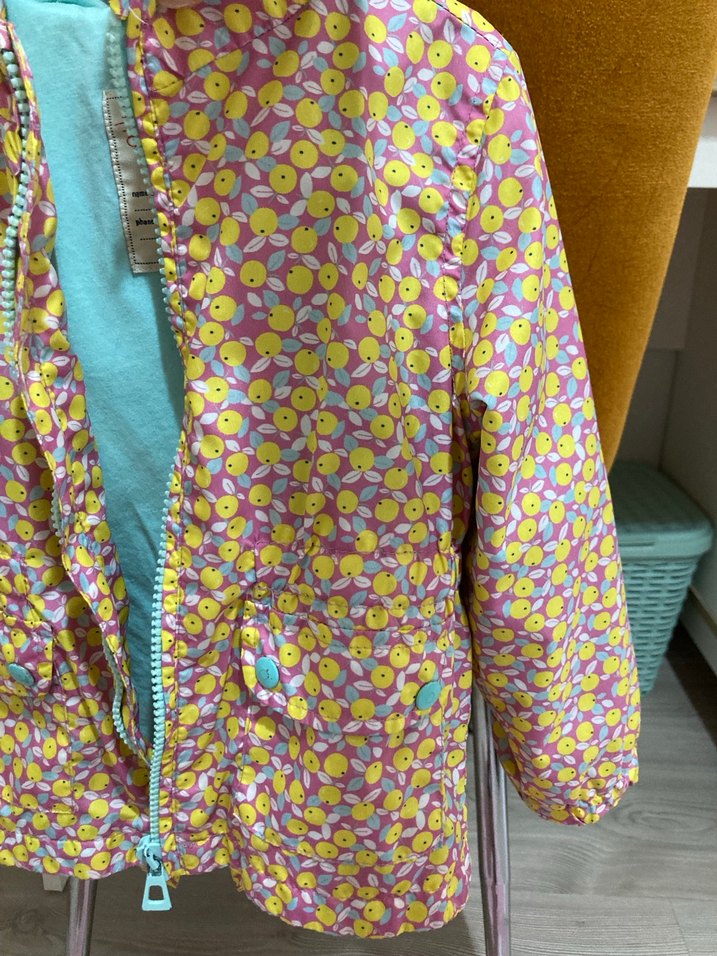 2-3 yaş kız çocuk yağmurluk kapüşonlu - Görsel 2