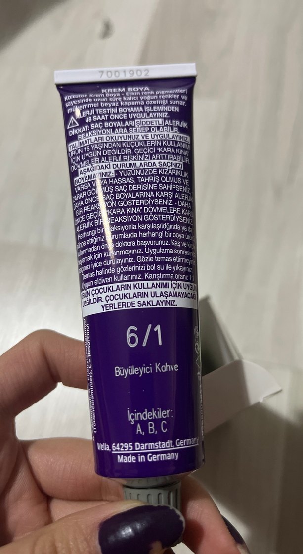 Wella Koleston Naturals 6/1 Kahve Saç Boyası - Görsel 3