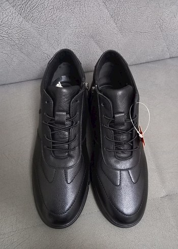 Erkek Fermuarlı Siyah deri Bot - Görsel 3