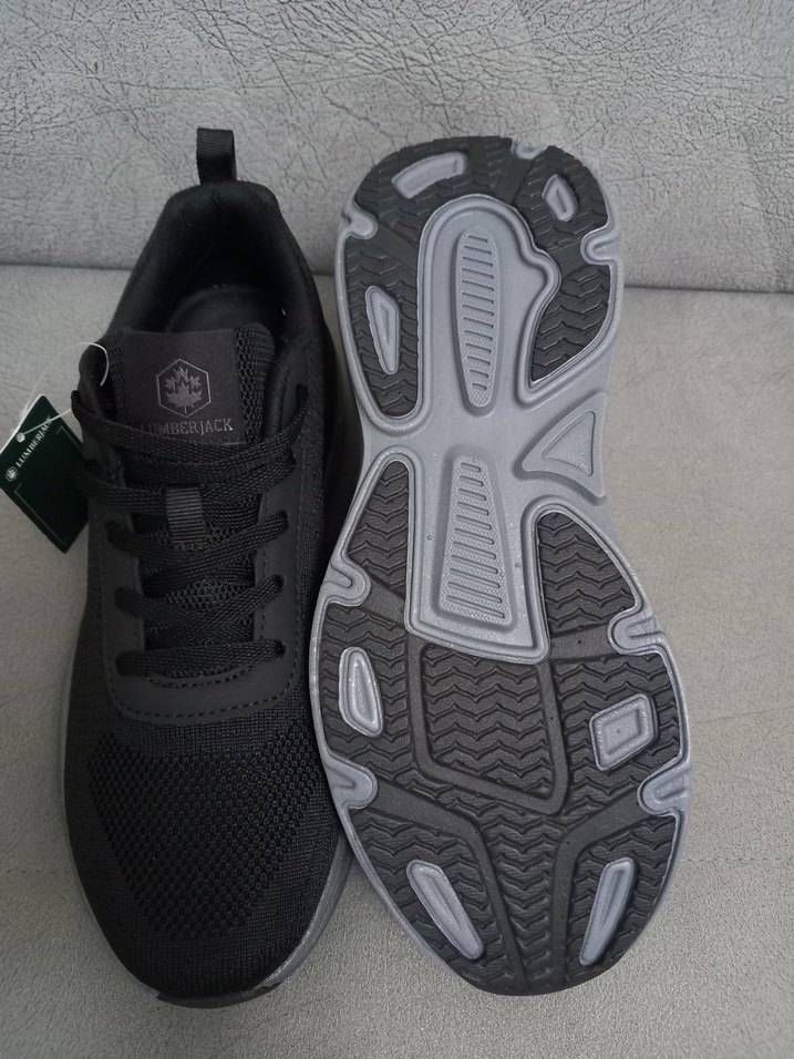 Siyah Gri Platform Topuklu Bağcıklı Spor Ayakkabı - Görsel 3