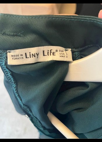 Kadın Yeşil Drapeli Uzun Elbise - Görsel 6