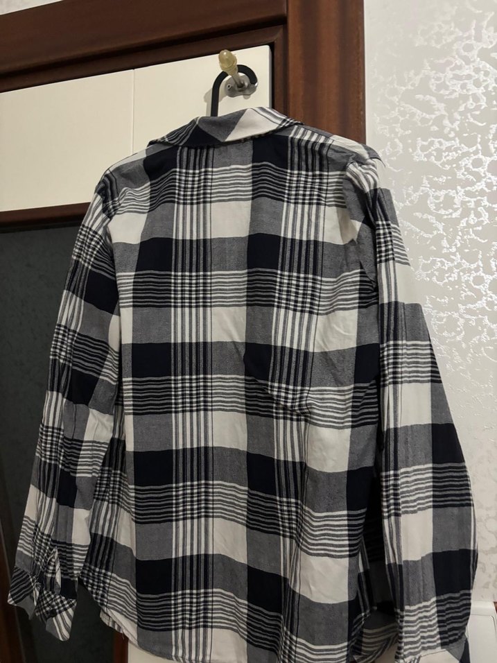 Ekose Desenli Kadın Gömlek - Görsel 3