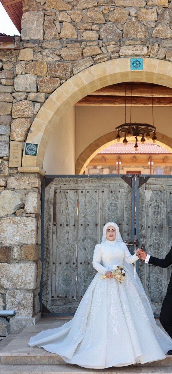 Parlak Beyaz Prenses Gelinlik - Görsel 2