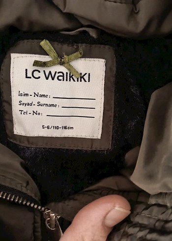 Yeşil Kürklü Kapüşonlu Kız Mont - Görsel 2