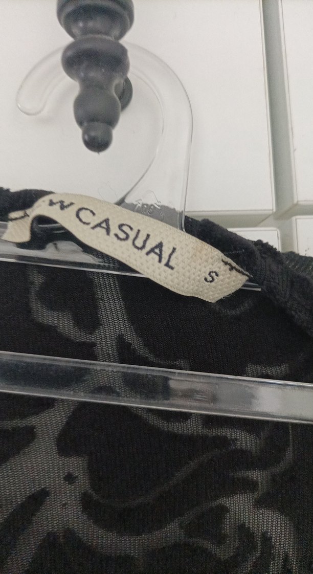 Uzun Siyah Desenli Gotik Kimono - Görsel 4