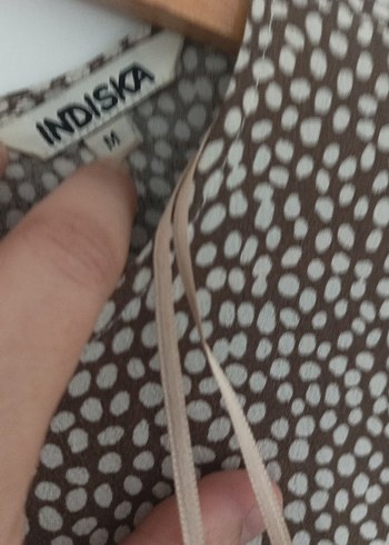 Bej Yılan Desenli Uzun Kollu Bohem Elbise - Görsel 3