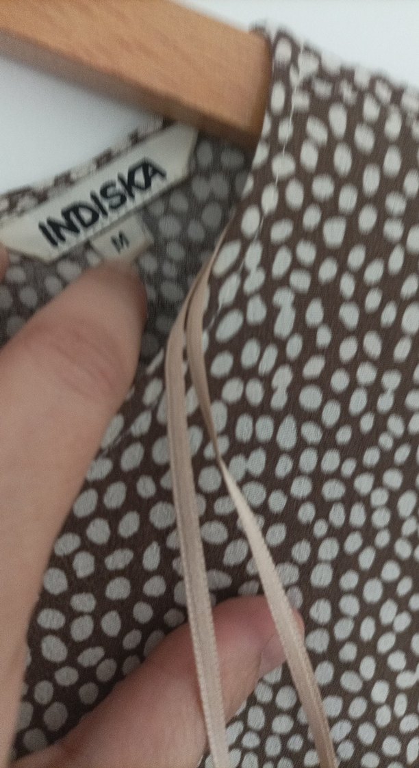 Bej Yılan Desenli Uzun Kollu Bohem Elbise - Görsel 3