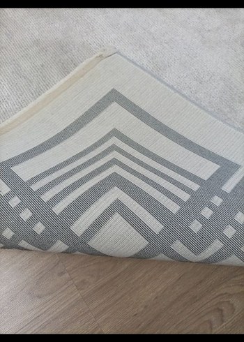 Gri Modern Desenli İpek marka bambu hali - Görsel 5