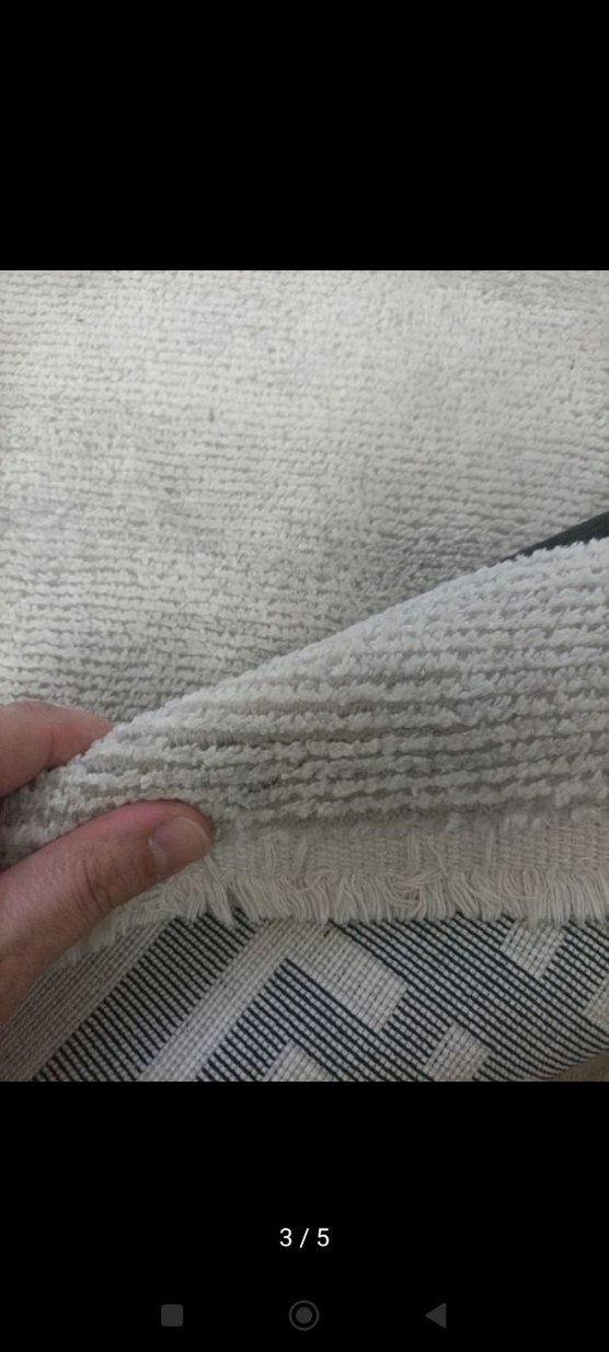 Gri Modern Desenli İpek marka bambu hali - Görsel 4