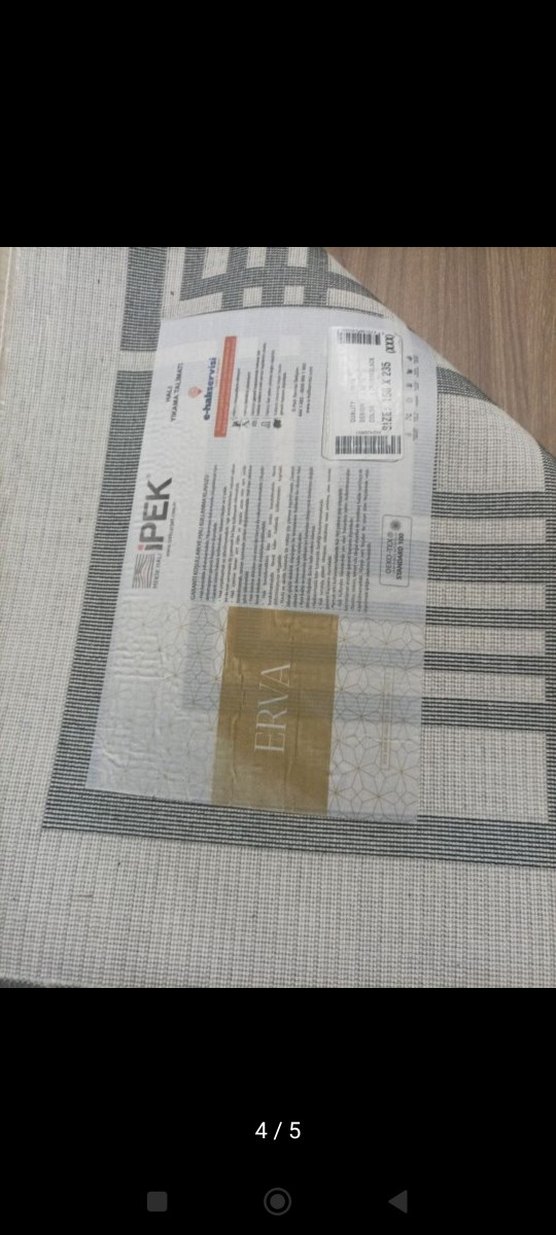 Gri Modern Desenli İpek marka bambu hali - Görsel 3