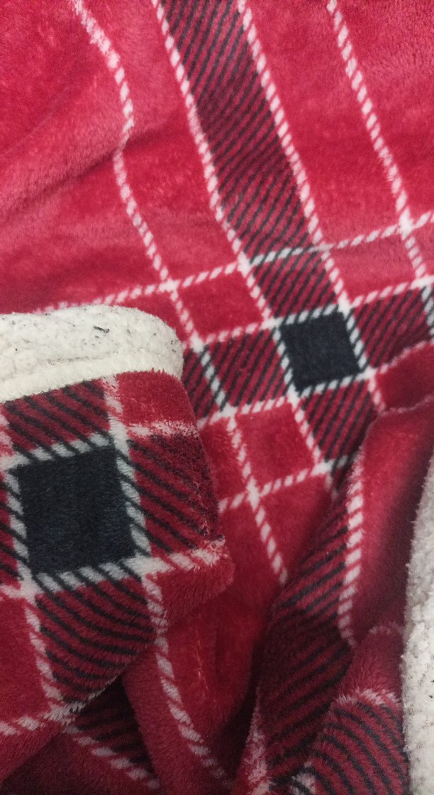 Kırmızı Ekose Desenli Yumuşak Battaniye - Görsel 2