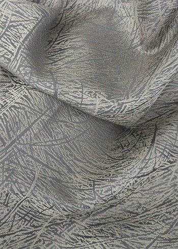 Gri Soyut Desenli Modern Perde - Görsel 4