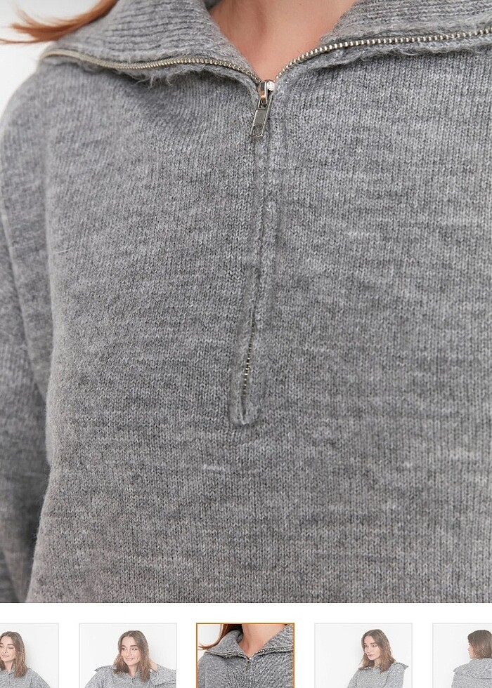 Gri kazak - Görsel 4