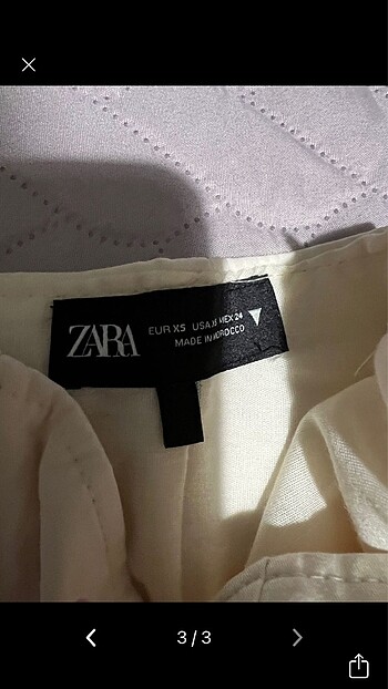 xs Beden Zara üst
