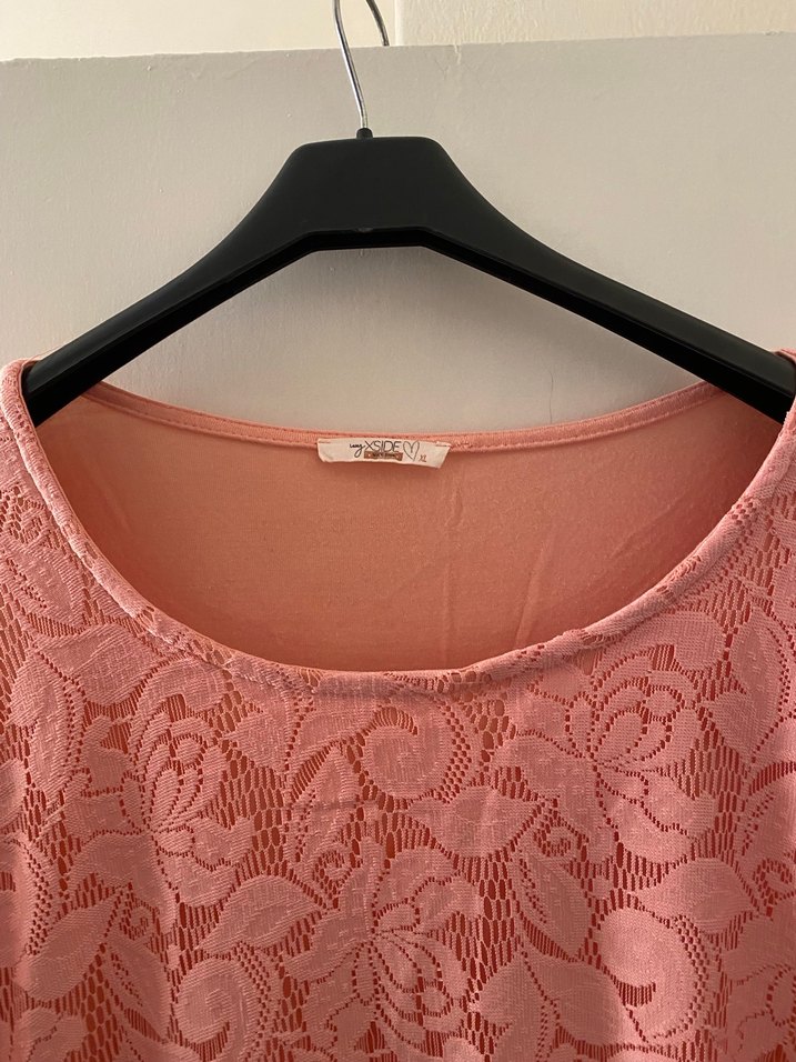 Dantel Detaylı Pembe Bohem Bluz - Görsel 4