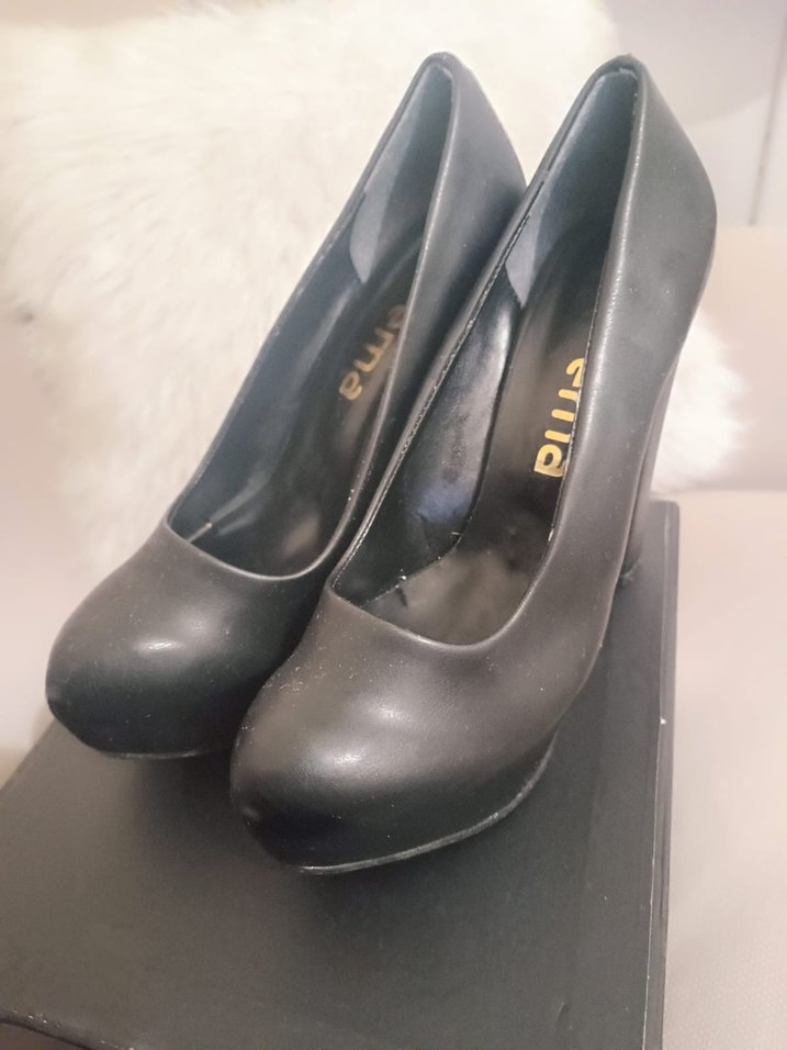 Kadın Siyah Topuklu Platform Ayakkabı - Görsel 3