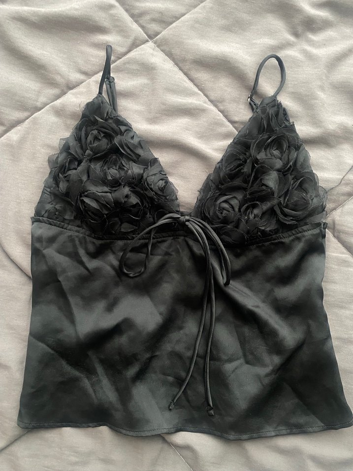 Dantel İşlemeli Siyah Gotik Askılı Büstiyer - Görsel 2