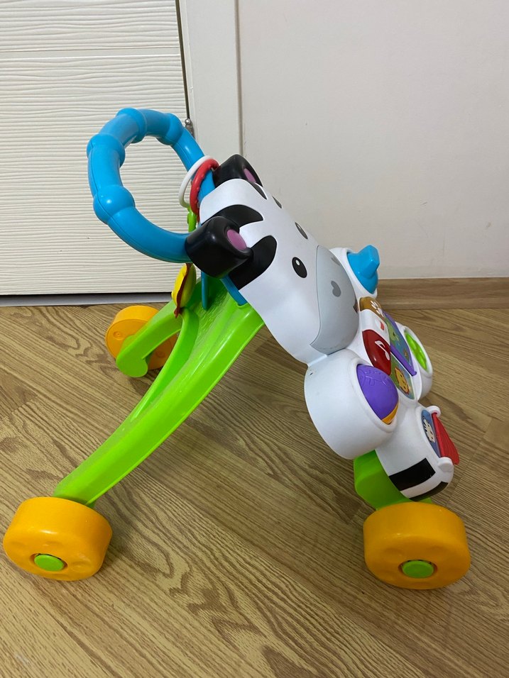 Renkli Zebra Desenli Bebek Yürüteci - Görsel 2