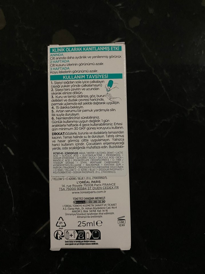 L'Oréal Bright Reveal Yenileyici Peeling Serum - Görsel 3
