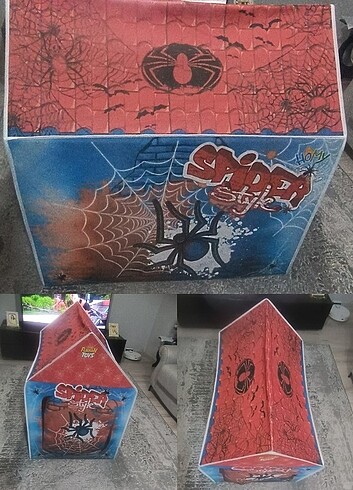  Beden Renk Spiderman oyun çadırı 