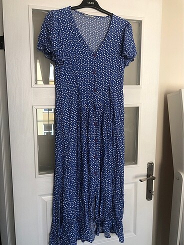 Mavi kalpli elbise - Görsel 2