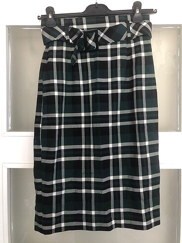 Zara midi ekose etek