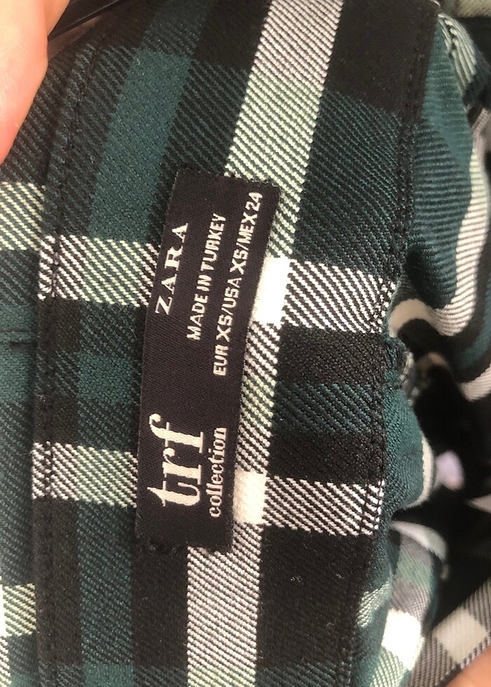 Zara midi ekose etek - Görsel 4