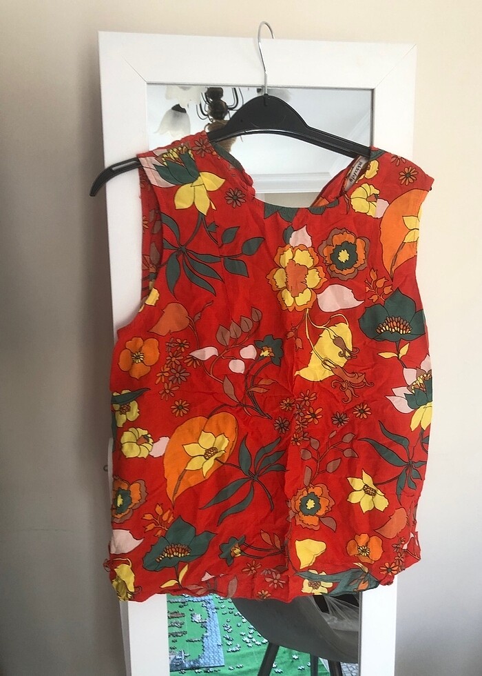 Alt üst takım çiçekli nar çiçeği - Görsel 3