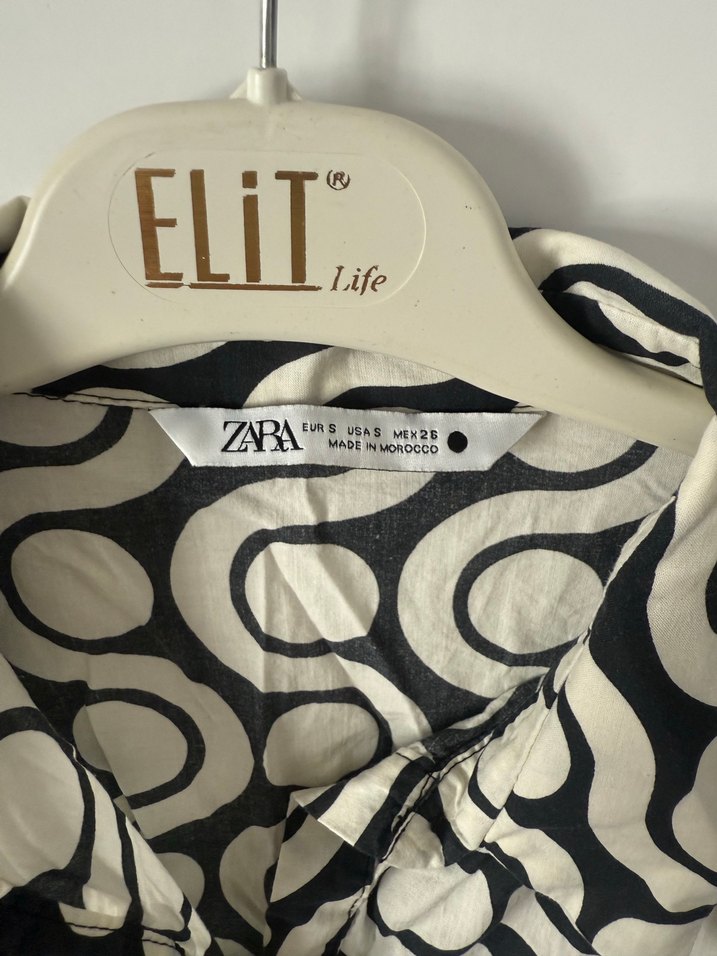 Kısa Kollu, Puantiyeli Kadın Zara  Takımı - Görsel 3