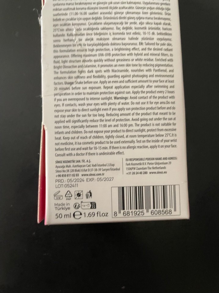Sinoz güneş kremi - Görsel 4