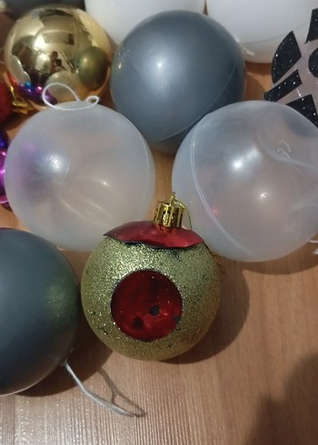 Gri ve Beyaz Yılbaşı Süsleri Seti - Görsel 3