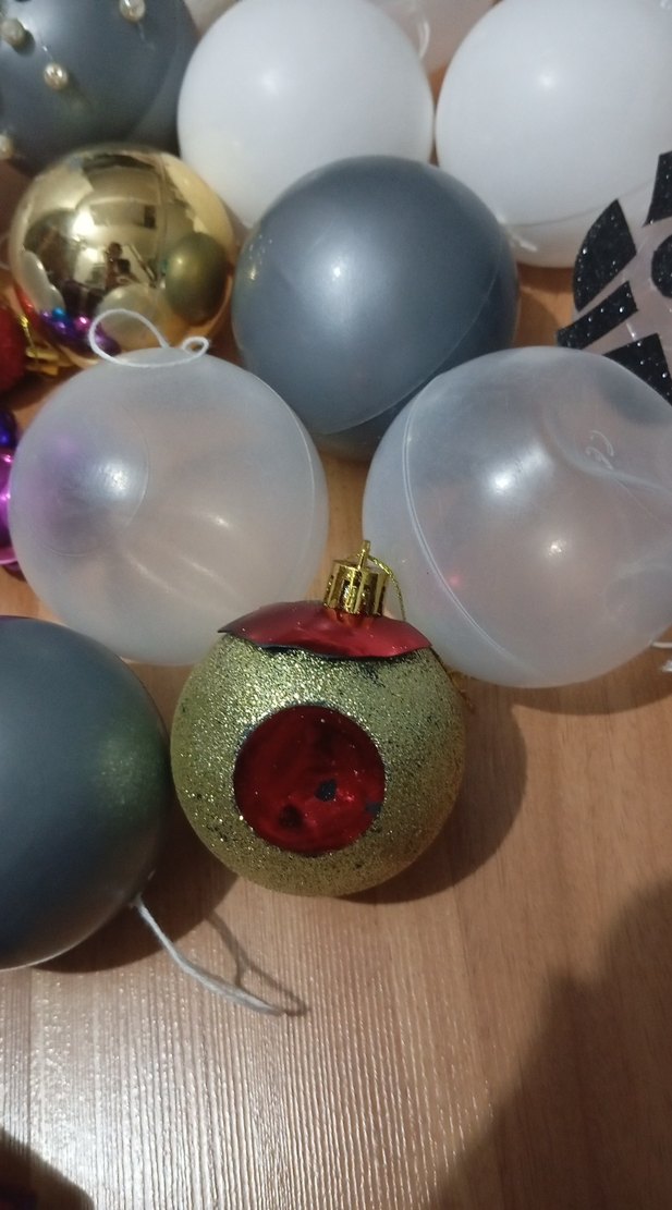 Gri ve Beyaz Yılbaşı Süsleri Seti - Görsel 3