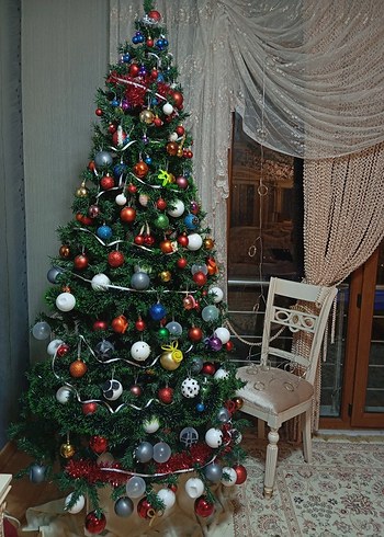 büyük boy yoğun dallı yılbaşı ağacı - Görsel 7