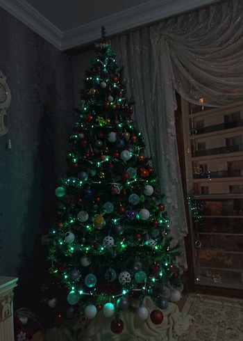 büyük boy yoğun dallı yılbaşı ağacı - Görsel 5