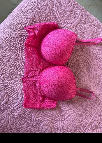 Pembe Dantel Midi Sütyen LCW dream - Görsel 3