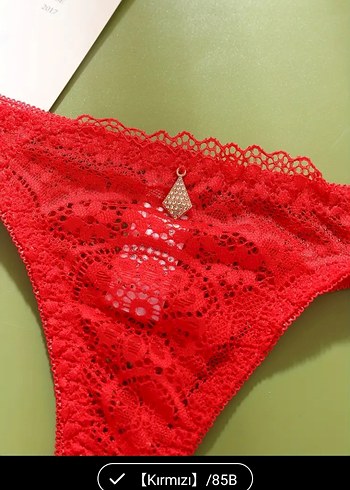 Kırmızı Dantel Shein Sütyen Takım #Shein - Görsel 2