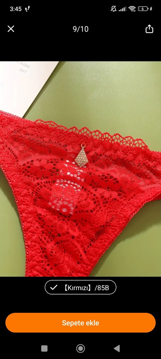 Kırmızı Dantel Shein Sütyen Takım #Shein - Görsel 2