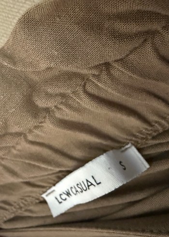 Kemerli Bej Uzun Keten Etek - Görsel 5